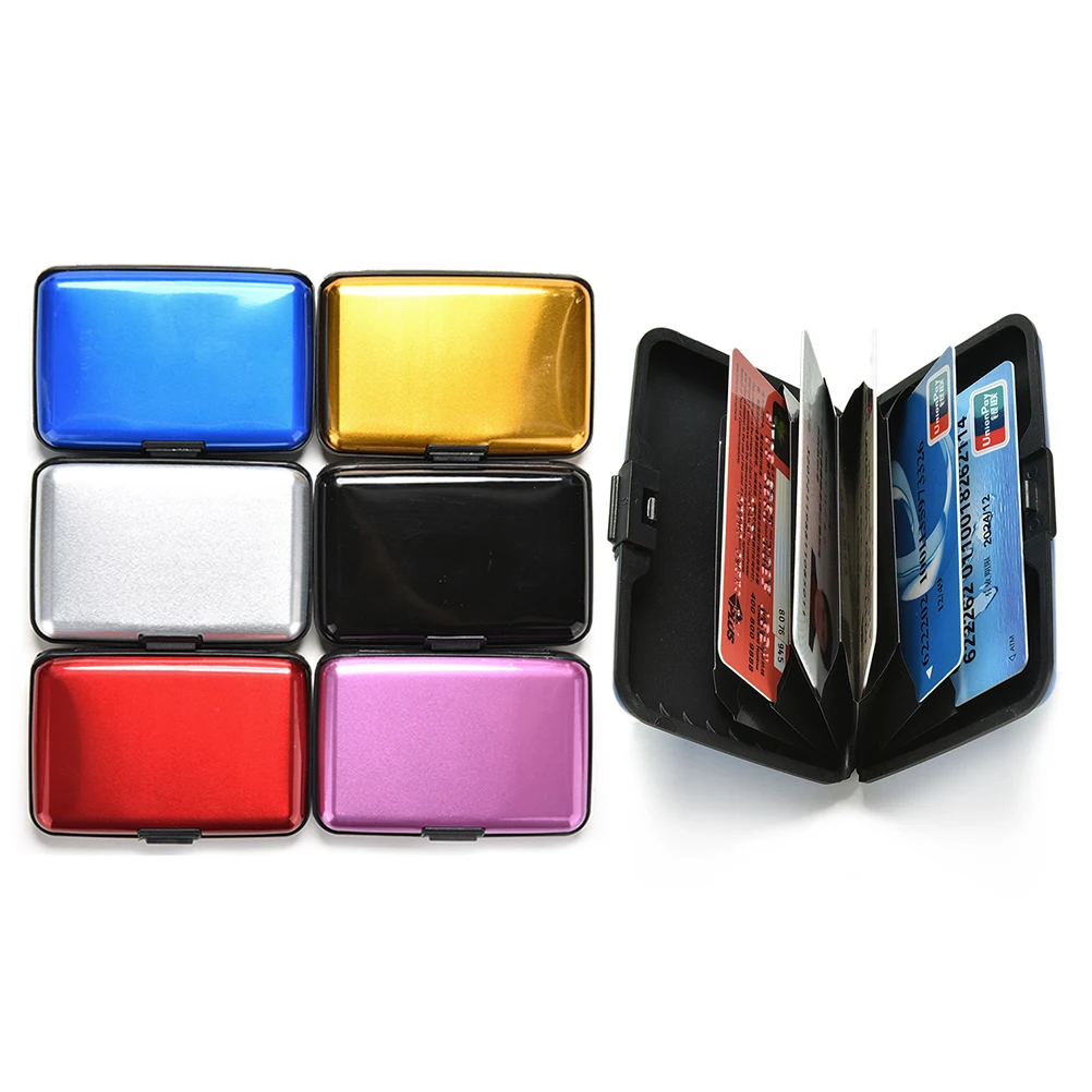 

Peerless candy color Large Capacity Senior Metal Note card holder, Card package Business Note Holder