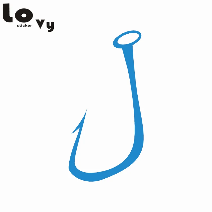 Creative Fishing Hook Wall Sticker Simple Shape Decorative Vinyl Wall Decal Home Decor Creative Fishing Hook Wall Sticker Simple Shape Decorative Vinyl Wall Decal Home Decor