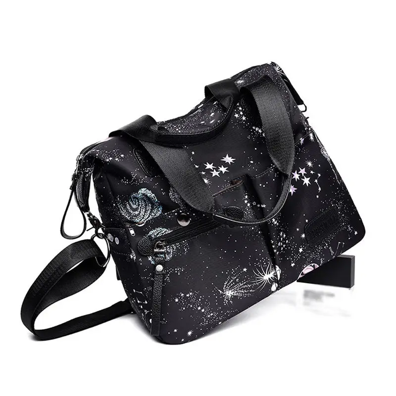 Fashion Women Oxford Cloth Starry Pattern Travel Shoulder Bag Hand Bag Mummy Bag bolso mujer sac a main torebki damskie 40AP1116