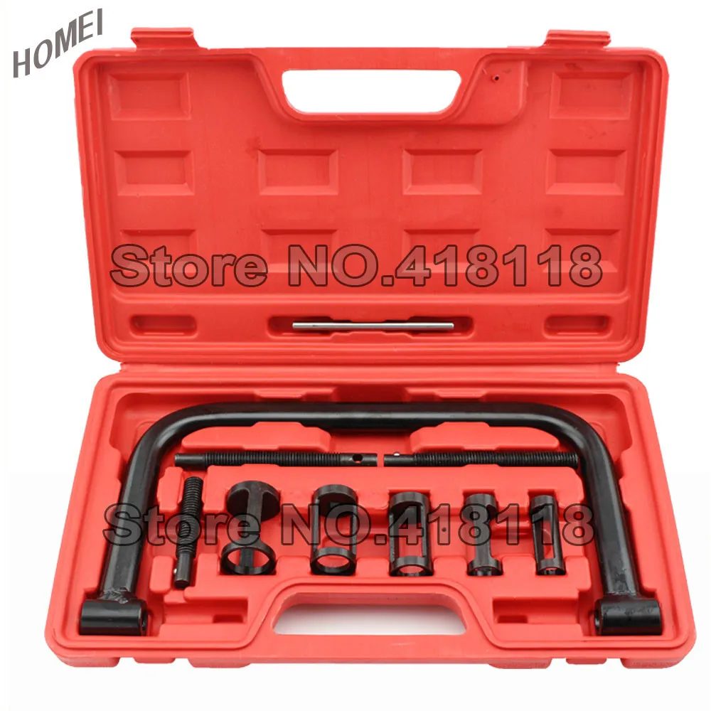 10pc Valve spring compressor set Installer Removal Toolin Engine Care