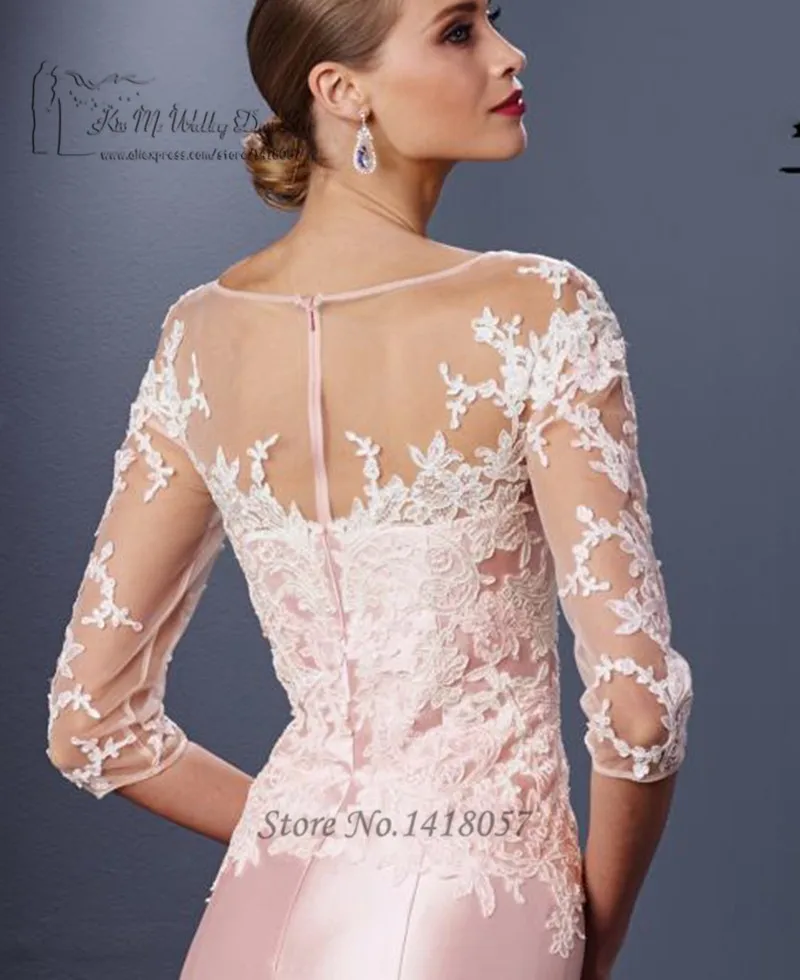 Pink Formal Mother Groom Evening Gowns 2016 Lace Mothers Of The