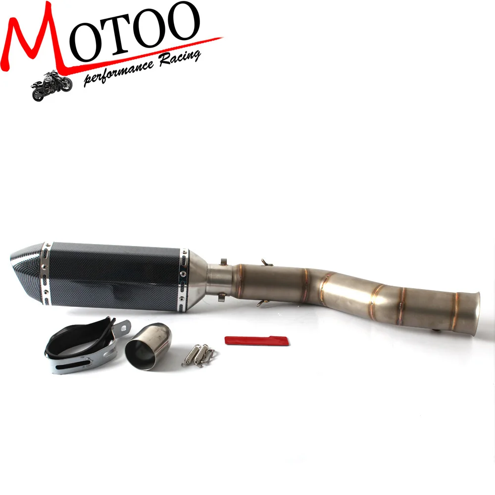 

Motoo - Motorcycle Exhaust middle pipe + Muffler for YAMAHA R1 2009-2014 Slip-On