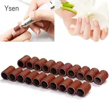 100 шт. шлифовальные ленты для ногтей электрические сверла биты-аксессуары Наждачная ткань многоразового шлифования рукава Замена ногтей инструмент