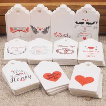 

100pc/lot new arrival valentine day decoration gifts tag DIy scallop sweet love wedding favors label tag cookies/crafts tag