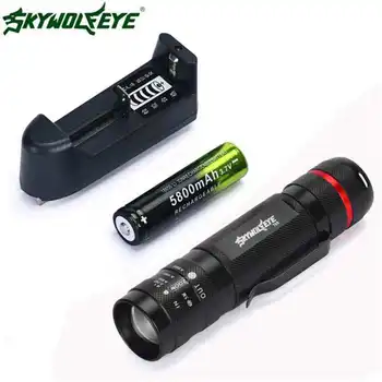 

3000Lm XM-L T6 led flashlight 18650 5 Mode Torch Tactical Light Lamp powerful led flashlight rechargeable led lamp #4S4