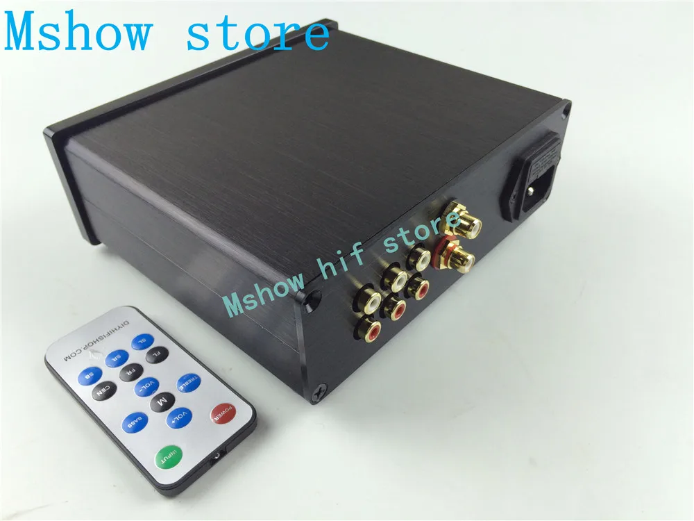 Mshow hifi audio New version PGA2310 DIP8 chip Preamp Stero Remote Volume Controller Pre-amplifier 3 ways input