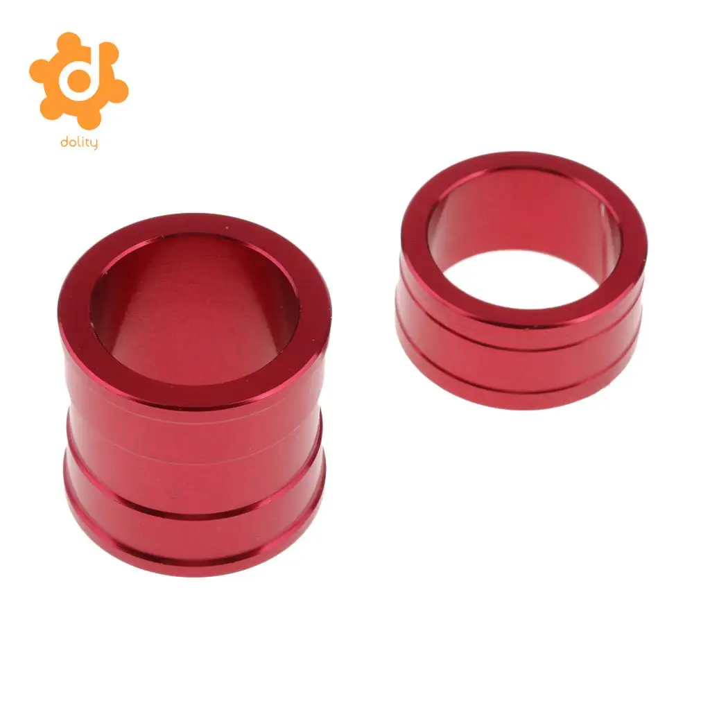 CNC Front Wheel Spacer Kit Fit for Honda CR 125/250 CRF 250 CRF 450 Red
