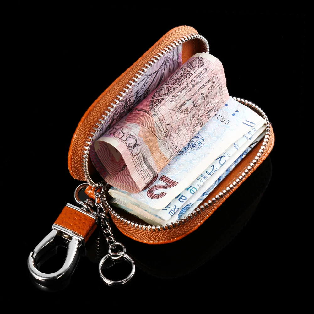 Кожаные бумажники для автомобильных ключей мужской держатель органайзер