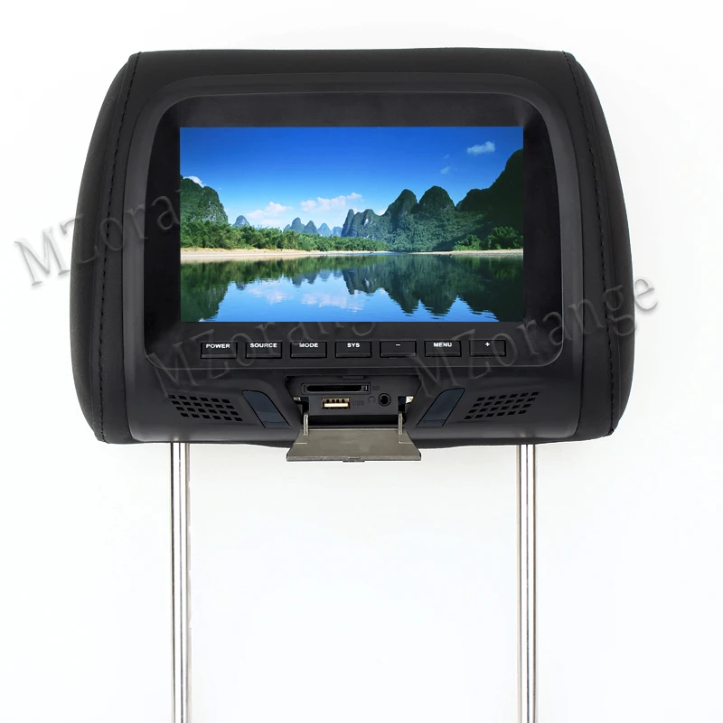 

MIZIAUTO 7 inch Car Headrest MP5 Monitor / Multi media Player / Seat back / USB SD MP3 MP5 FM Built-in Speakers