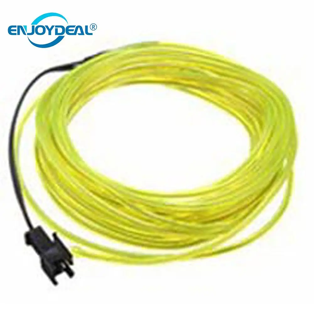 

DC12V 1/2/3/5M Flexible Novelty Neon LED EL Wire Cable Lamp Glow Light Tube Dance Holiday Party Decoration