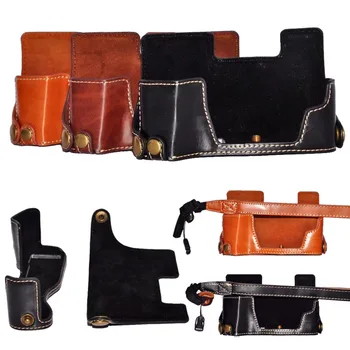 

Camera PU Leather Half Set Case For Olympus OM-D EM10 III E-M10 Mark III EM10III E-M10III Battery Opening