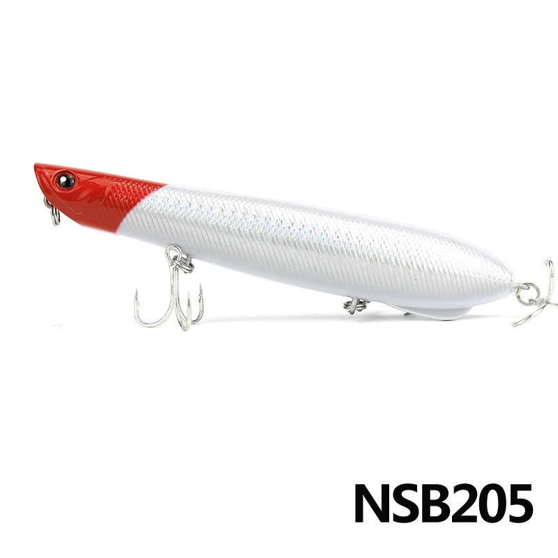 NOEBY 130 мм/31 г Большой Плавающий Поппер для рыбной ловли на большие расстояния жесткая искусственная приманка с крючками VMC/SUGIURA - Цвет: NSB205