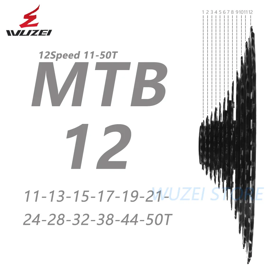 Wuzei кассета Сверхлегкий свободного хода 10/11/12 Скорость Алюминий сплав 11-50T 46 т 52 MTB велосипед маховик для Shimano GX усилительный насос