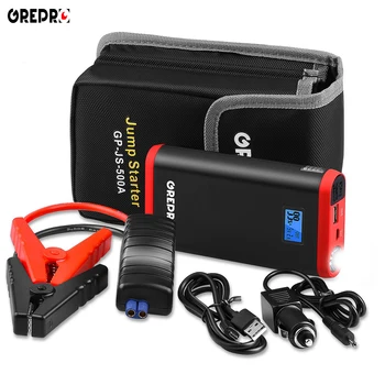 

9000mAh 500A Car Jump Starter 12V Multi-function Vehicle Emergency Battery Booster Car Starter Power Bank Auto External Battery