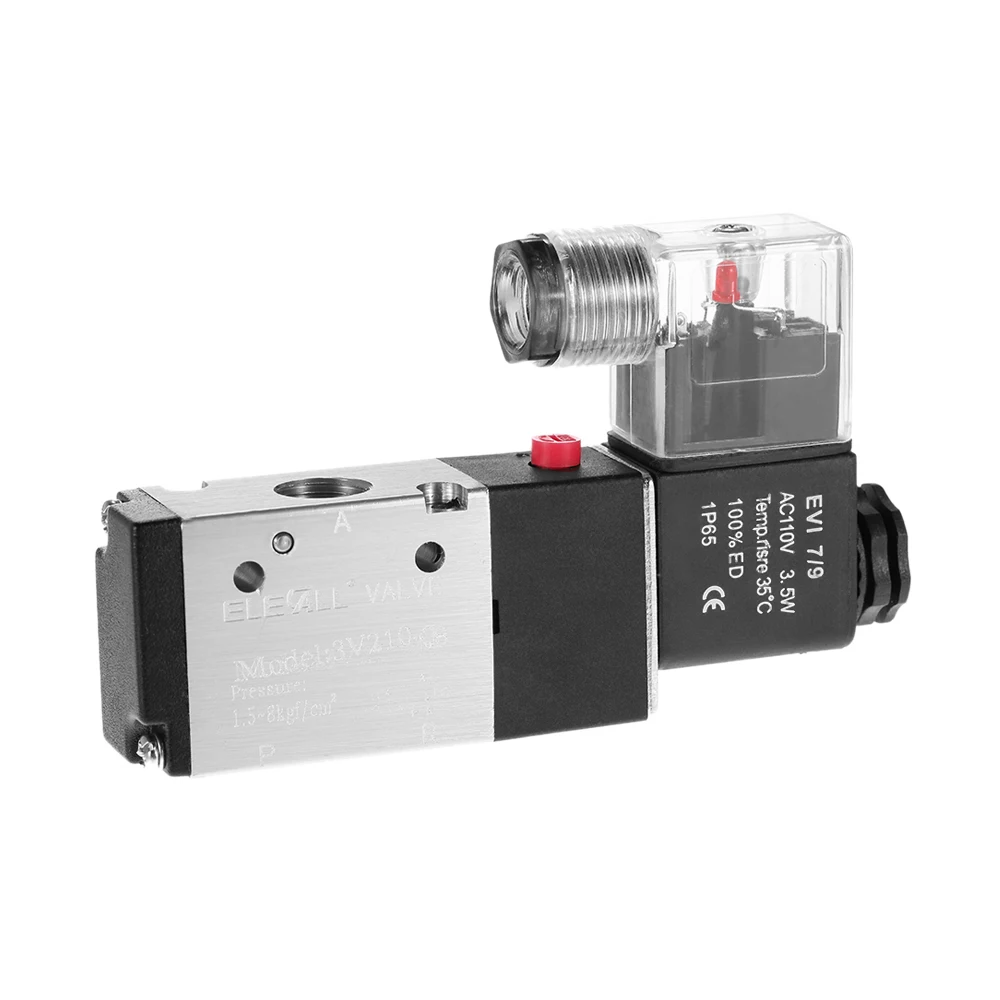 

Pneumatic Airtac 1/4 2 Position 3 Way Electromagnetic Air Solenoid Valves AirTAC Pneumatic Control Valve AC 12v 24v 110v 220v