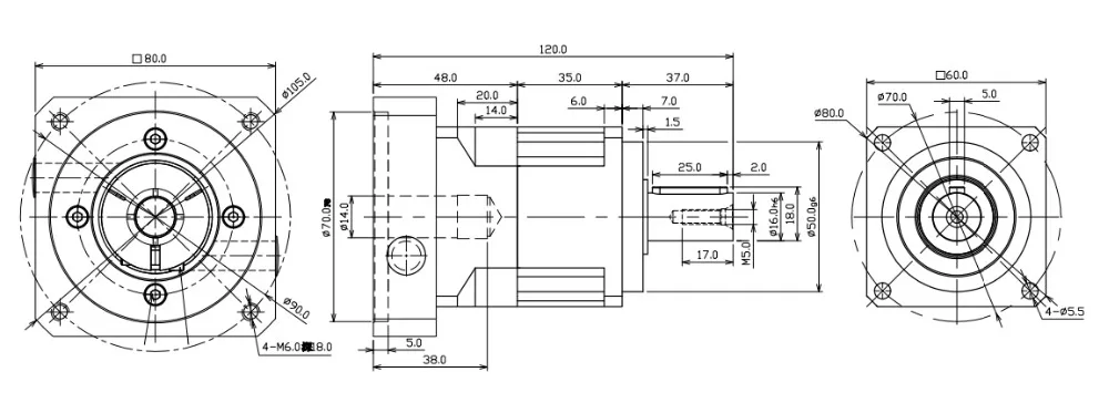 PGL60-4 drawing
