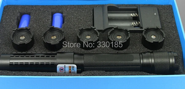 

High Power SOS Blue laser pointers 500000mw 500W 450nm flashlight lazer torch burning match/black/burn light cigars+5 star heads