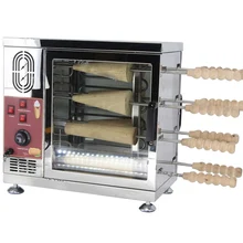 8 роликовых тяжелых 110 В 220 В Электрический мороженое конусный дымоход торты и Kurtos Kalacs ролл гриль печь машина