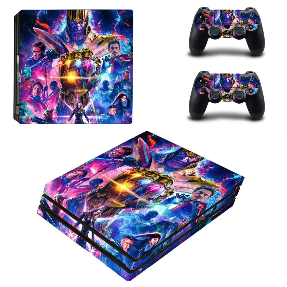 

Avengers Endgame Iron Man Hulk PS4 Pro Skin Sticker Decal Vinyl for Playstation 4 Console and 2 Controllers PS4 Pro Skin Sticker