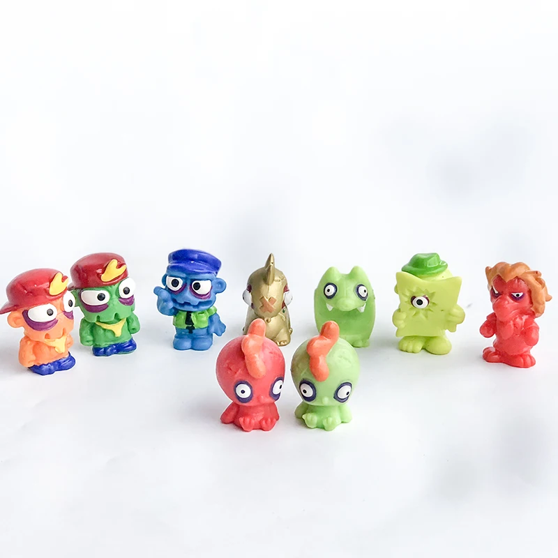 FGHGF случайный 20 шт./лот Zomlings монстр мусор резиновый мультфильм аниме банды