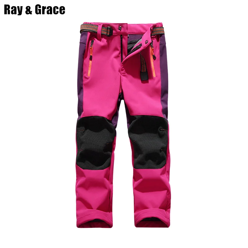 Los niños Softshell pantalones impermeable al aire libre de invierno de lana senderismo Trekking Camping Pantalones deportivos para niños niñas adolescentes Pantalones Los niños Softshell pantalones impermeable al aire libre de invierno de lana senderismo Trekking Camping Pantalones deportivos para niños niñas adolescentes Pantalones