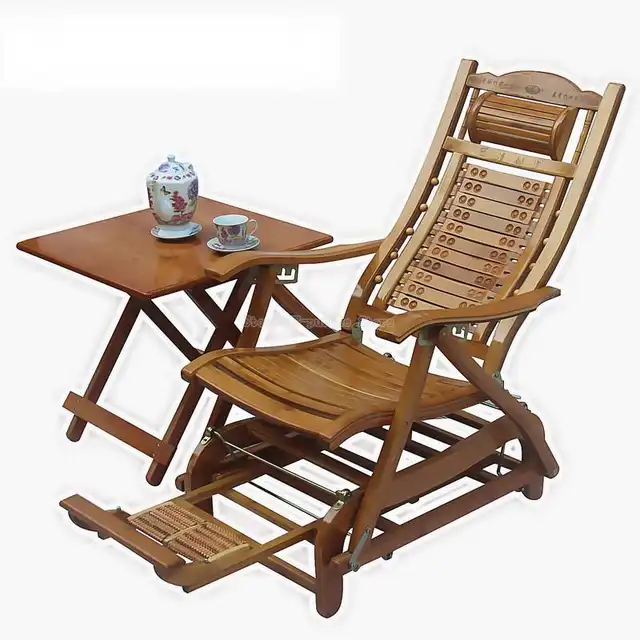 Bamboo Rocking Chair Folding Chair Household Napping Cooling Chair