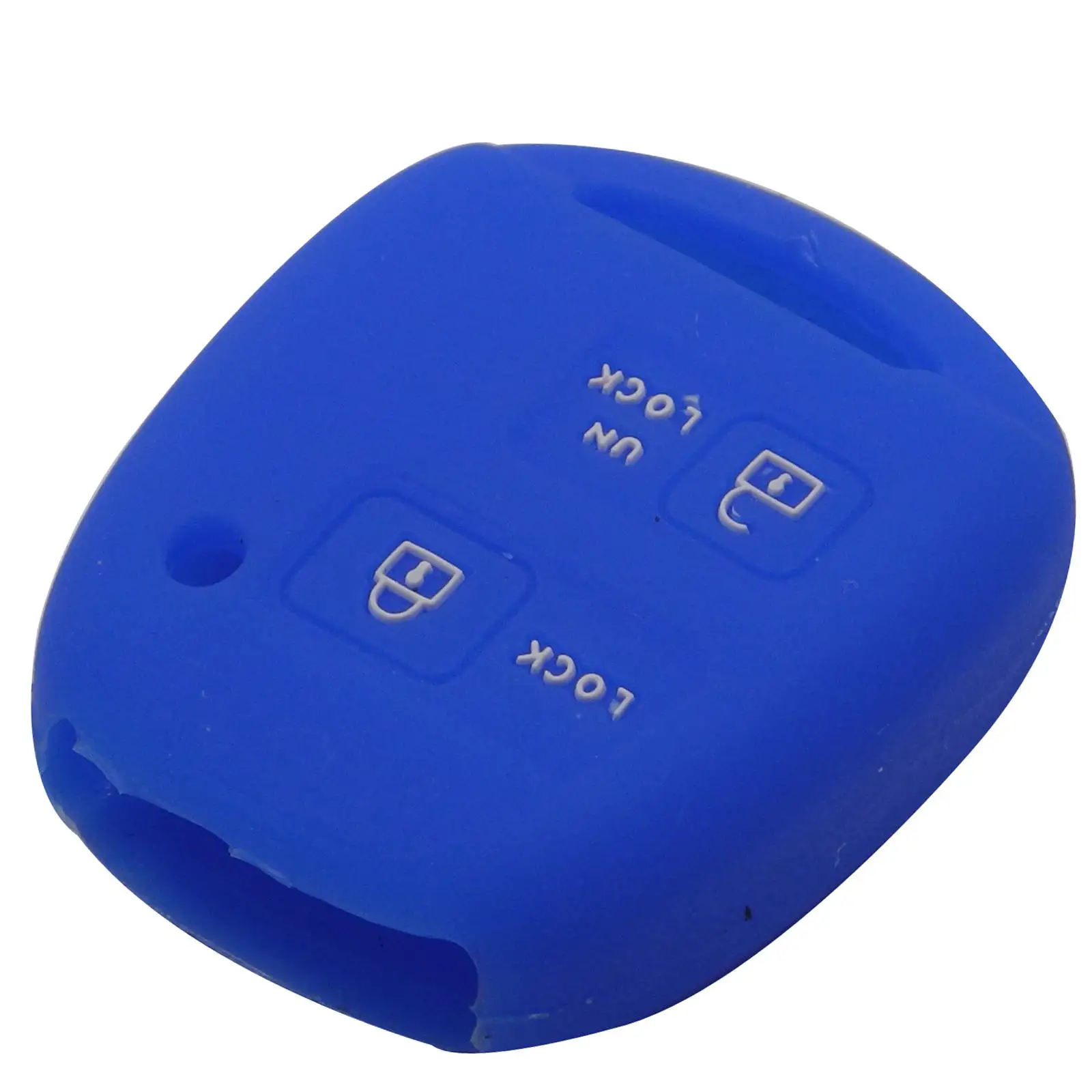 2 кнопки силиконовый Автомобильный Брелок дистанционного управления с ключом Оболочка Чехол для TOYOTA CAMRY RAV4 PRADO COROLLA AVENSIS LAND CRUISER YARIS - Цвет: darkblue