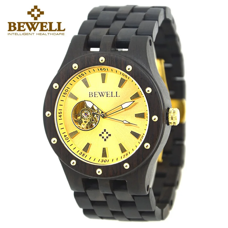 

BEWELL Watches Men's Watches Wood Clock Handmade Watches Quartz Clock Automation Men's Watch Fashion Brand Bracelet 131A