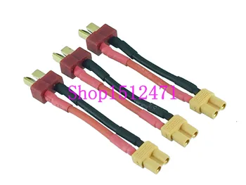 

3pcs XT30 Female to T-Plug (Deans Style) Male 16AWG 5CM Wire for RC