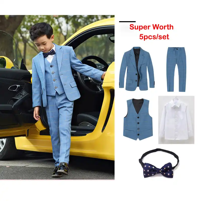 baby boy blue suit set