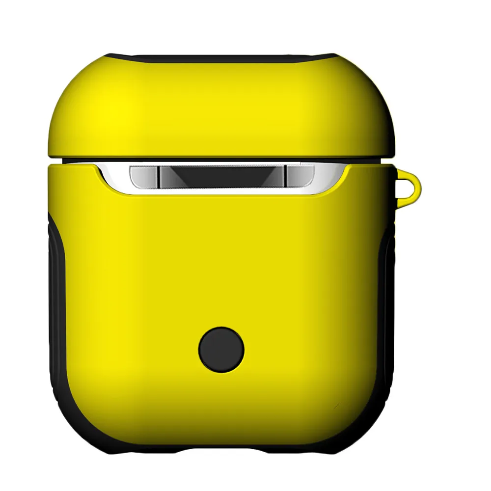Ouhaobin, портативный силиконовый чехол для наушников, чехол для Apple Airpods, брелок с защитой от потери, блестящий чехол для Air pods 409#2 - Цвет: YE