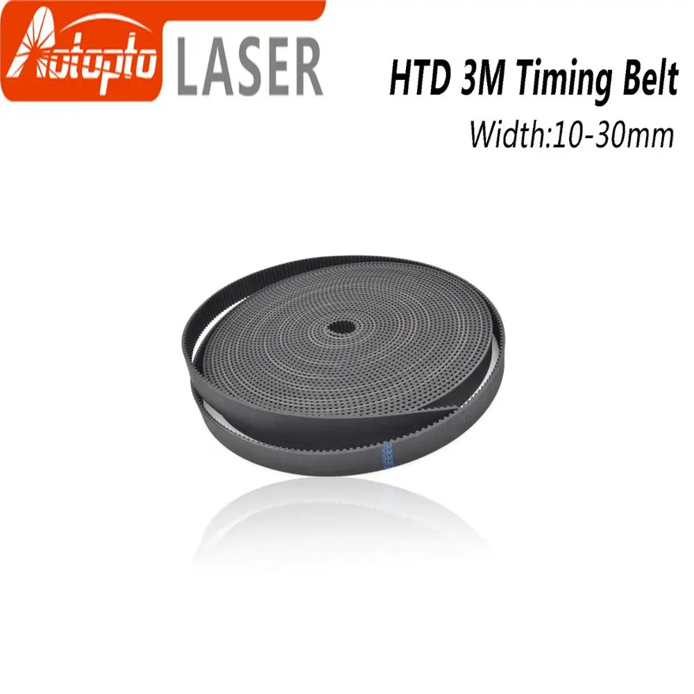 High Quality HTD3M PU Open Belt 3M 10mm - 40mmTiming Transmission Belt 3M Polyurethane for CO2 Laser Engraving Cutting Machine