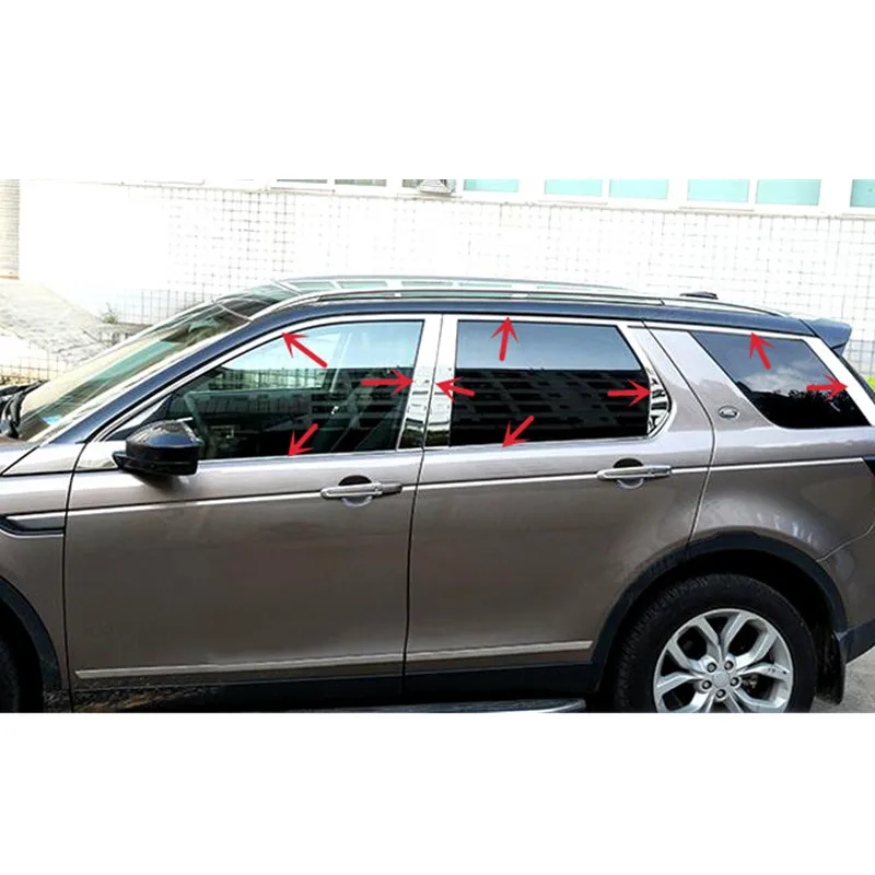 

For Land Rover Discovery Sport 2015 2016 2017 Stainless Steel Full Window Sill Trim Cover Decoration Trim 22pcs Car Styling