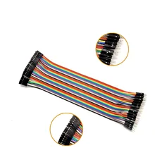 Free Shipping 40pcs in Row Dupont Cable 20cm 2.54mm 1pin 1p-1p Female to Male jumper wire for Arduino