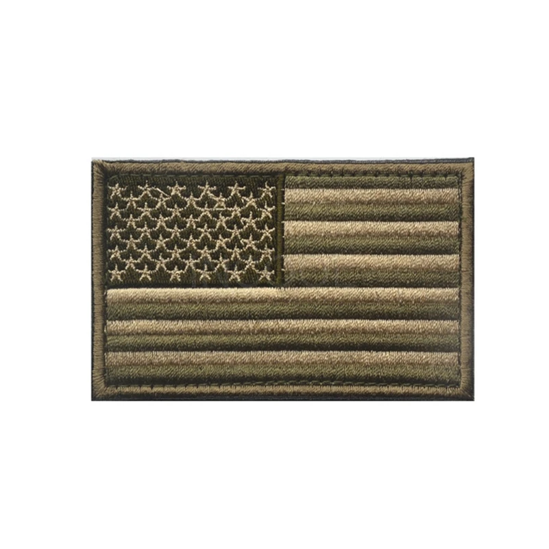 Вышивка патч США американский флаг патч 3d Тактическая Мораль Нашивки 3D Армии вышитые Значки для Куртки рюкзак 8*5 см
