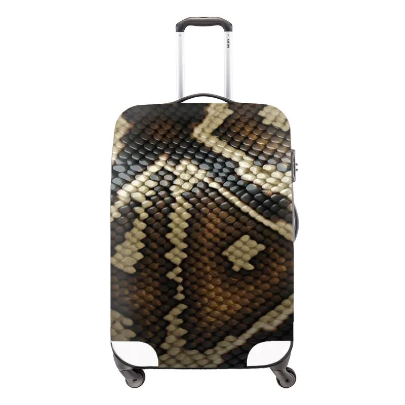 Змеиный 3D печать путешествия багаж защитный чехол для 18-30 дюймов чемодан стрейч чехол для чемодана эластичное покрытие для сумки на колесах