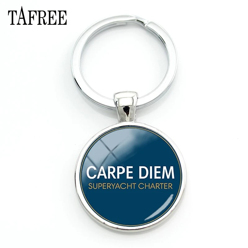 TAFREE CARPE DIEM брелок с красочной геометрией брелоки цепочки для ключей лучший друг для дам девочек сумки автомобильные ключевые ювелирные изделия CD01 - Цвет: CD11