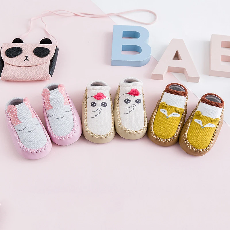 2018 Newly Baby Socks With Rubber Soles Infant Sock Newborn Autumn Winter Children Floor Socks Shoes Anti Slip Soft Sole Sock (4)