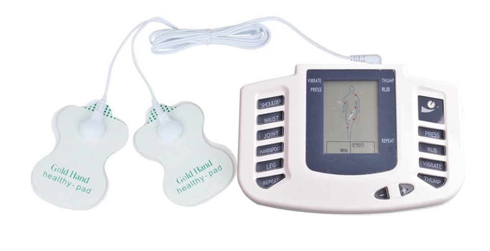 JR309 Массажная машина электрический стимулятор для всего тела Расслабляющий массажер для мышечной терапии импульсный Акупунктура забота о здоровье 16 подушечек