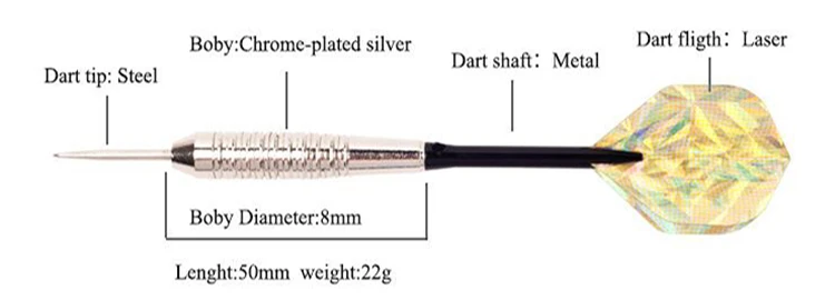 3 шт./компл. медные профессиональные дротики 20 г 22 г 23 г 24 г 25 г 26 г розовое золото Цветные дротики со стальными наконечниками с лазерными красными древки для Дартса 8 цветов
