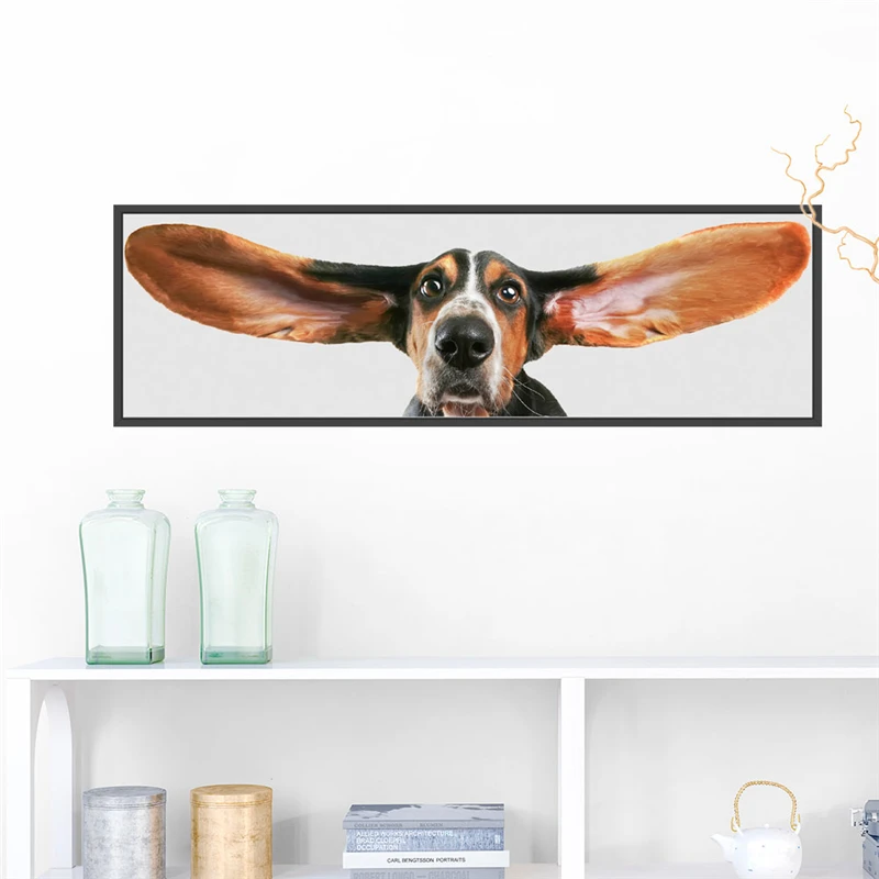 3d Животные для просмотра собак 20*30 см настенные наклейки детских комнат гостиной