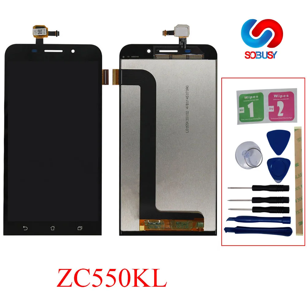 Без битых пикселей для ASUS Zenfone Max ZC550KL Z010DA ЖК дисплей сенсорный экран стекло