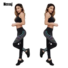 Nessaj, Леггинсы пуш-ап, женские штаны, для фитнесс леггинсы, Черные джеггинсы, брюки для женщин, спортивная одежда, высокая талия, сексуальные леггинсы