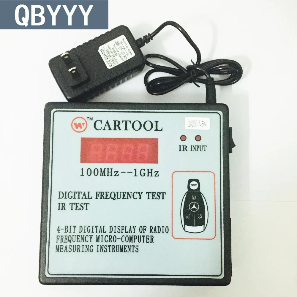 QBYYY 100 MHz-1 GHz CARTOOL автомобильный ИК инфракрасный дистанционный ключевой Частотный Тестер Цифровой радиочастотный счетчик детектор