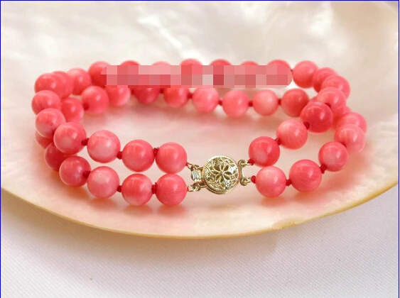 jewerly bangle &gtAAA Beautiful 2row nature pink coral bracelet | Украшения и аксессуары