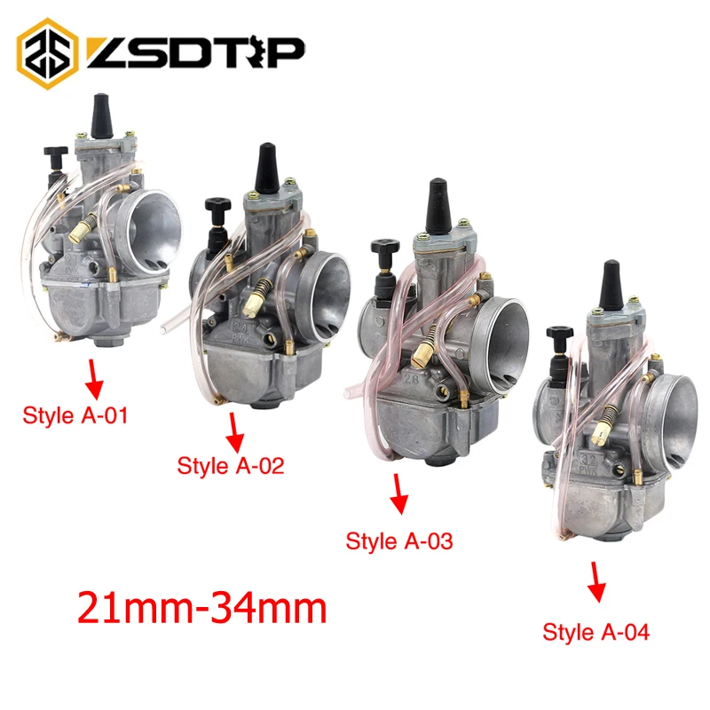 

ZSDTRP PWK 21 24 26 28 30 32 34 21MM 24MM 26MM 28MM 30MM 32MM 34MM Racing Carburetor Koso OKO Keihin With Power Jet