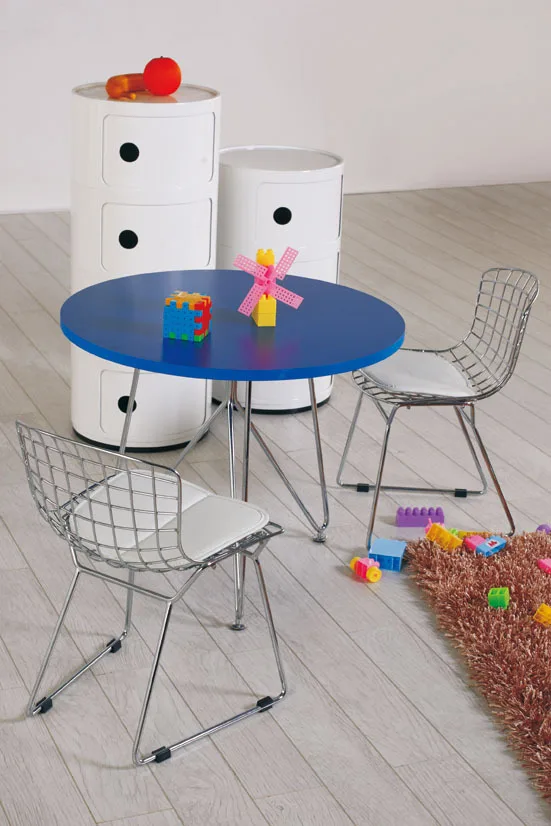 Famous design chair and table Children Dining wire chair ...