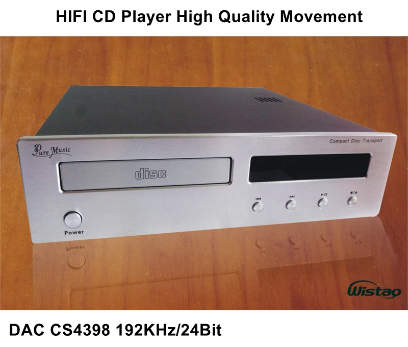 HIFI CD-плеер с ЦАП CS4398 192 кГц/24 бит Высокое качество Движение Обновление версии черный или Withe панель 220 В аудио