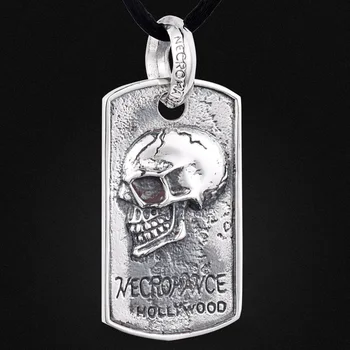 

Vintage jewelry wholesale 925 Sterling Silver Skull Pendant Silver in the men's brand new spot A0632