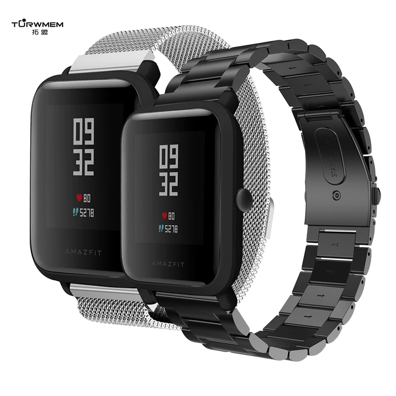 

Metal Milanese Band for Huami AMAZFIT Bip 20mm Stainless Steel Mesh Bracelet Watch Bands Magnetic Strap Watches Replacement